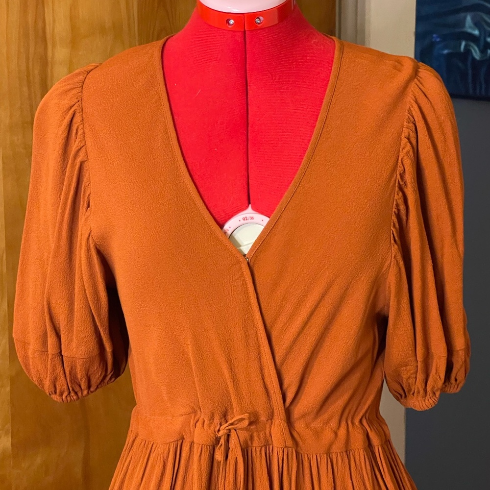 Gently Used Christy Dawn Dahlia Dress in Rust S